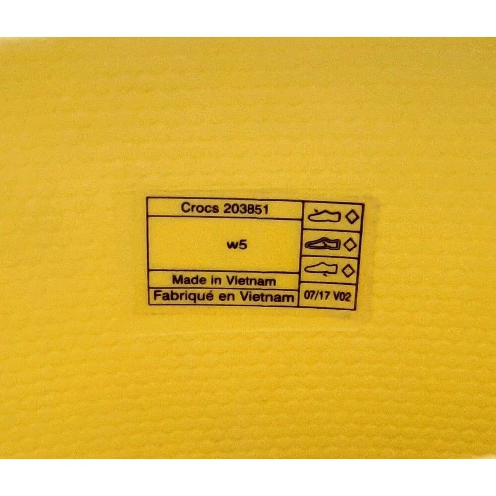 Crocs Freesail Shorty Rain Boot Yellow Waterproof 203851 Women Sz 5 W5 /Kid 3 J3